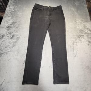 Levis 311 Jeans Womens 30 Black Faded Shaping Skinny Stretch Denim Distressed